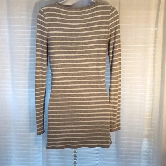 White House Black Market Long Sleeve Striped Tunic/Dress Sz S - Picture 6 of 12